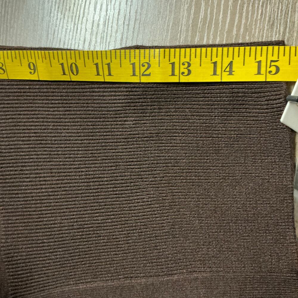 Commense Metal Button Knit Cardigan Dark Brown Size M - Picture 8 of 9